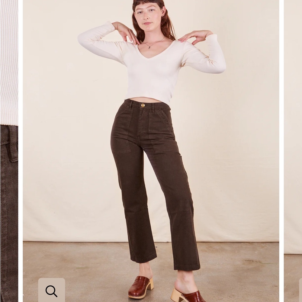 Big Bud Press Espresso Brown Straight Leg Pants